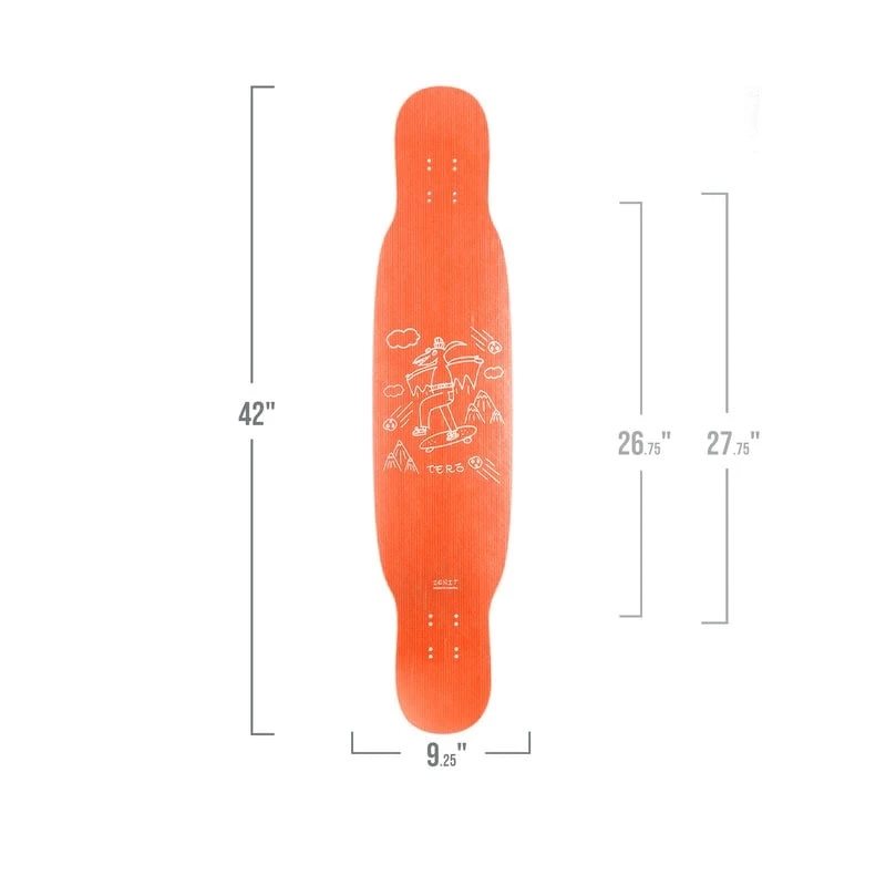 Zenit Tero 2 42" Longboard Deck 7 Zenit Tero 2 42" Longboard Deck - Afbeelding 5